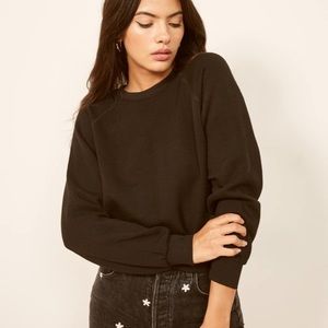 Reformation Black Crew Neck